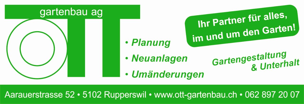 Ott Gartenbau AG...Ihr Partner für alles, im und um den Garten!