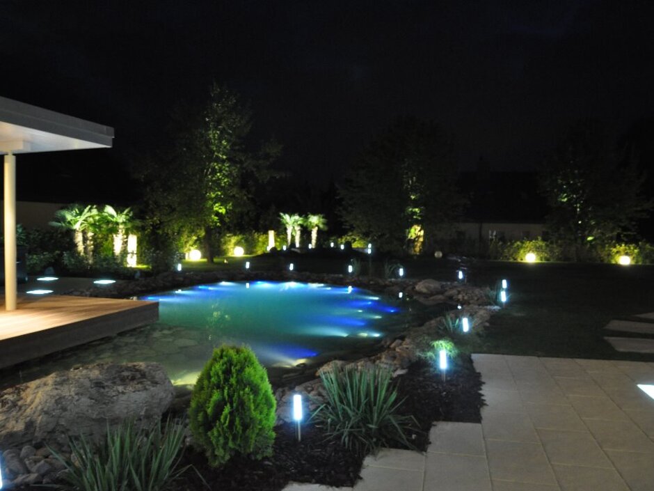 Licht, Garten, Beleuchtung, Schwimmbad, Pool, Terrasse,