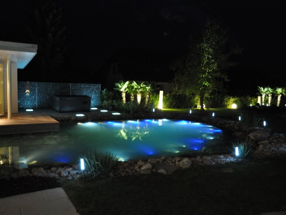 Licht, Garten, Beleuchtung, Schwimmbad, Pool, Terrasse,